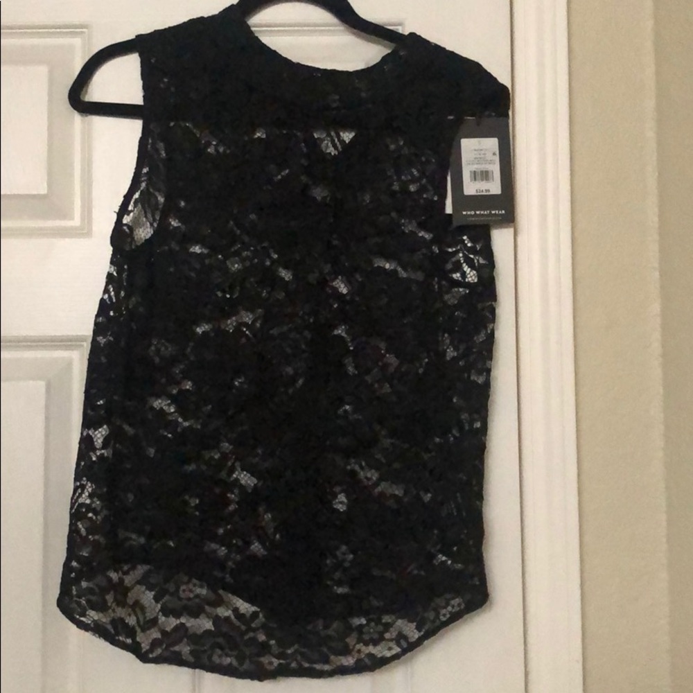 NWT. Lace shirt. High neck